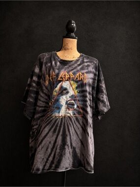 🎸 Def Leppard Hysteria Tie-Dye Band T-Shirt – Men’s 3XL 🎸